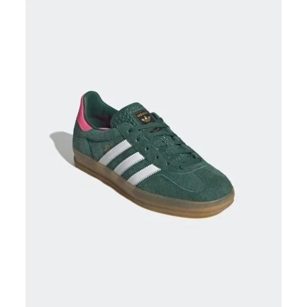 adidas Gazelle Indoor Women's Size 6 Collegiate Green Lucid Pink IG5929 NEW - Picture 3 of 7